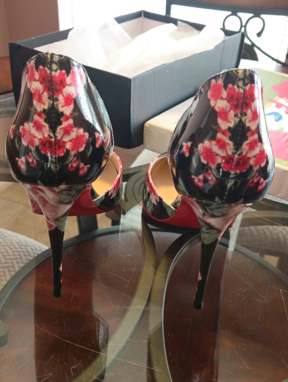Extra Wide Size 12 (Custom Size) Red Bottom Stiletto 4.3 inch Heel Pumps - NEW - Picture 5 of 5